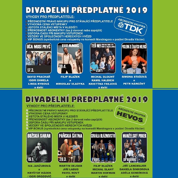 Divadelní předplatné 2019