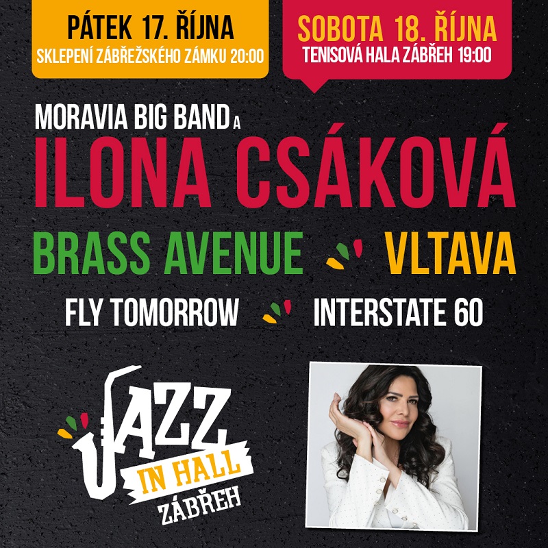 Jazz in Hall (Moravia Big Band & Ilona Csáková, Vltava, Brass Avenue)