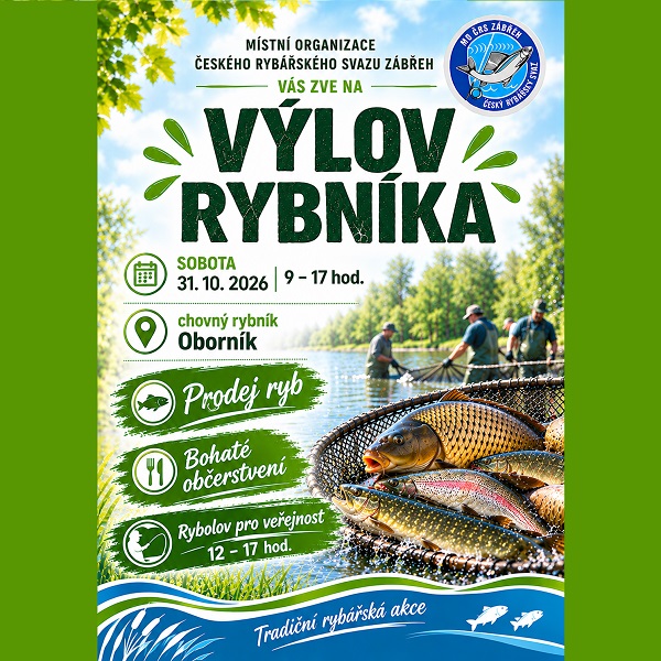 Výlov rybníka Oborník